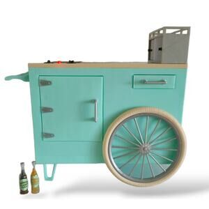 Our Generation Hot Dog Stand Food Cart *FLAWED* Incomplete Set